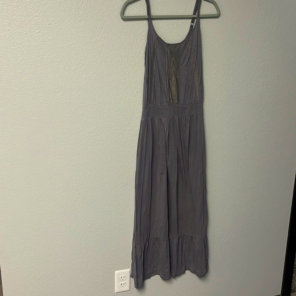 Grey Boho Maxi Dress